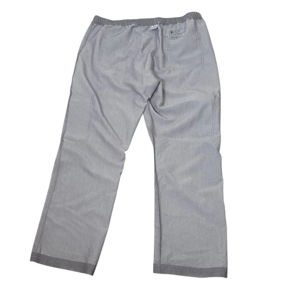 FIGS Men's Cairo 9 Pocket Cargo Scrub Pants Graphite/Green Size XL Short
